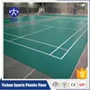 white color lines printed badminton pvc/vinyl flooring