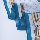 Satin shawl plain polyester high quality chain silk printed scarf long stoles