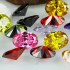 オーバルキュービックジルコニア誕生石 AAAAA 品質 0.9 ミリメートルに 100 ミリメートル cz ルース宝石ジュエリーメイキングのために