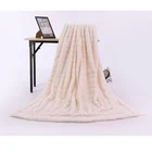 100% polyester Little rabbit hair fake fur micromink blanket fabric