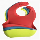 BPA approved Healthy Feeding Soft Baby Bibs,Waterproof Silicone Bibs for Toddlers