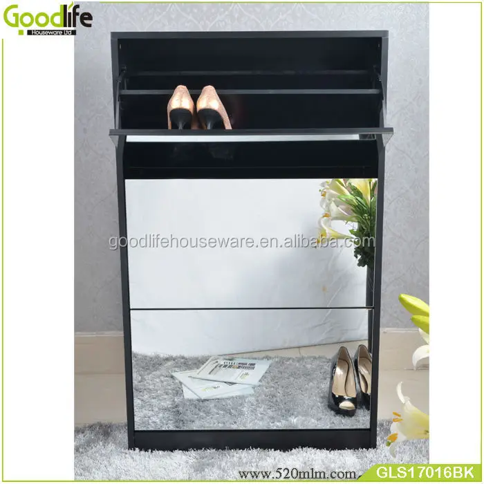 GLS17016mirror shoe cabinet-1