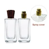 Luxurious glass perfume bottle spray with spray mist caps