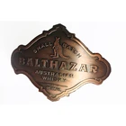 Custom metal fragrance private perfume label embossed for bottle