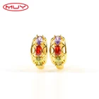 High Quality Simple Jewelry Rose Gold Hoops Korea Style Earrings