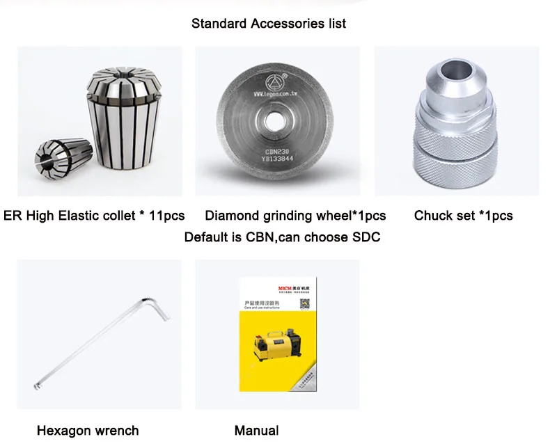 standard accessories