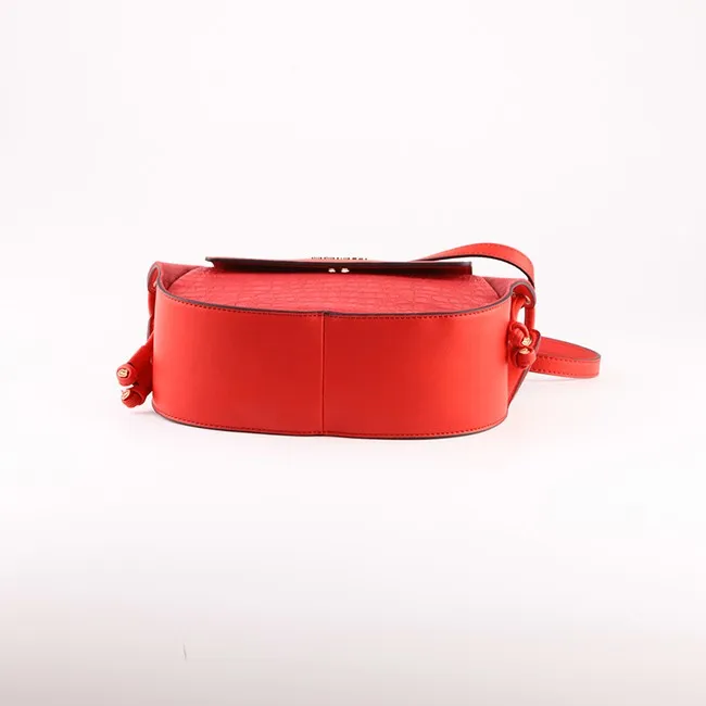 5098-Ladies handbag manufacturer wholesale with wings faux crocodile skin red shoulder bags