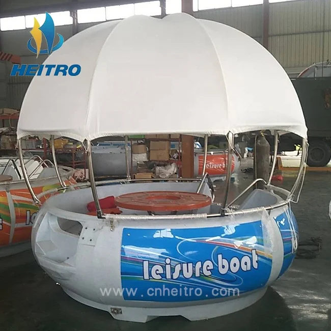 Çin fabrika su spor parkı PE malzeme BARBEKÜ donut tekne