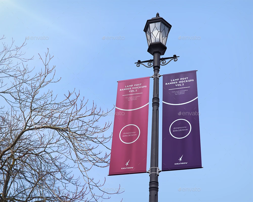Street Light Post Banners Summer Street Post Banners Roadside