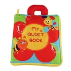 Flower type design baby activity soft Book Children Educational Fabric book &baby Cloth Book