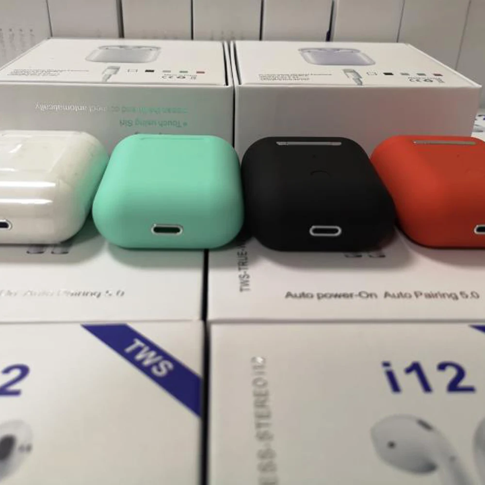 2019 hot selling New Products Tws Double Wireless blue tooth Headset Pair Earphones 5.0 I12S TWS Headphone - ANKUX.COM