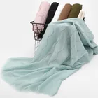 New Arrival Muslim Women Cotton Hijab Arab Plain Color Solid Fringe Rhinestone Scarf Hijab Wholesale