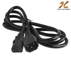 IEC 320 3-Pin C14 Male To C13 Female Main Power Extension Cord Lead Cable 1.8/3M