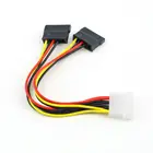 4Pin IDE Male to SATA Y Splitter Female HDD Power Cable