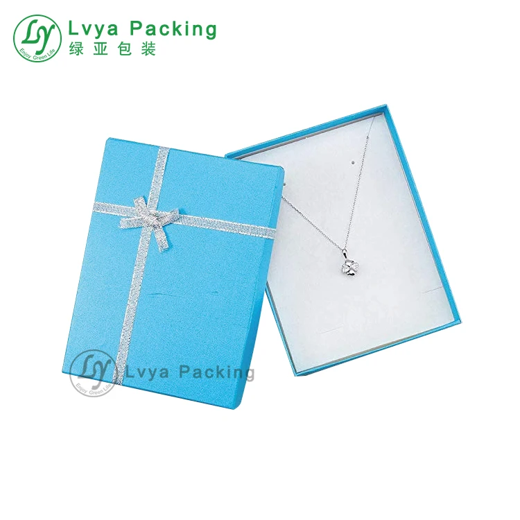 jewelry storage box necklace gift packing paper display box for