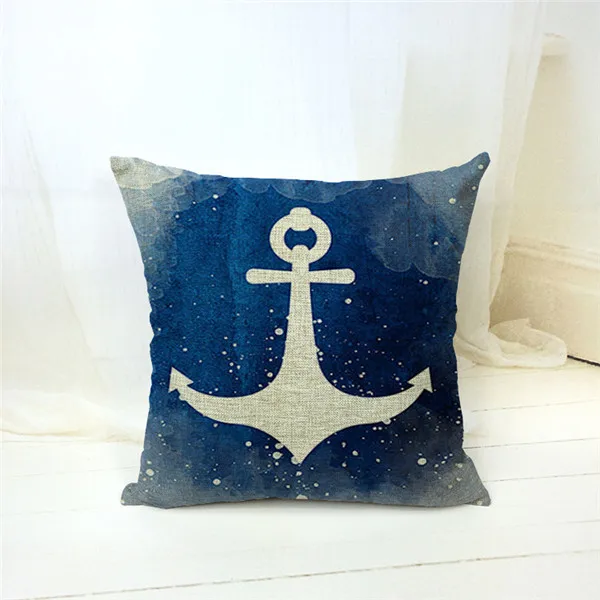 christmas gift decoration newest sofa pillow case bolster chair cushion cover fashion mediterranean style anchor - Cheap Christmas Pillows christmas gift decoration newest sofa pillow case bolster chair cushion cover fashion mediterranean style anchor - Cheap Christmas Pillows