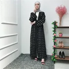 Personality cardigan muslim hot sale dress islamic arab maxi dress muslim women comfortable cardigan