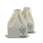 organic brushed flannel drawstring cotton dust bag for handbag
