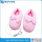 Pink Cute USB Foot Heating Warmer Computer PC Electric Heat Slipper