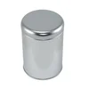 Silver blank 100g round tea tin with plug-in lid Dia76 H105mm