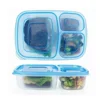 Recipientes De Plastico, Kids and Adults Microwave 3 Compartment Plastic Food Container