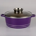 20/24/28/32/40cm die-cast aluminum casserole/big pot/soup pot with marble coating