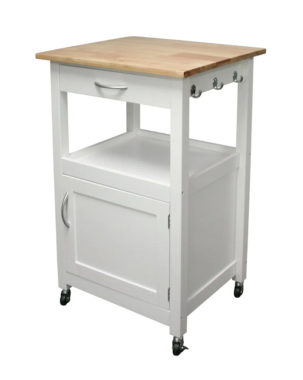 Casa stile bianco finitura cucina rotolamento carrello mobili per ... Carrello casa mobile