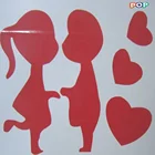 Vinyl red love adhesive sticker used of wall sticker