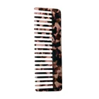 Wide tooth hair comb acetate handmade acetate combs