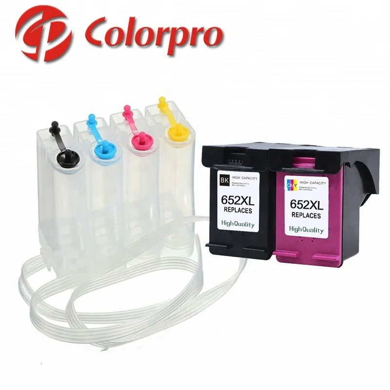 Heißer Verkauf Inkjet Drucker Tinte Patrone 652XL Refill Tinte Patrone Continuous Ink Supply System
