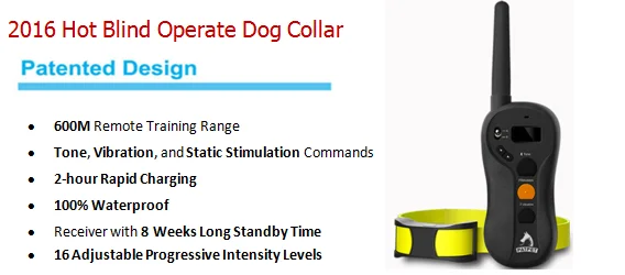 WELLTURN 300m/330 Yard Static Shock Vibrating Peted Dog Training Shock Collar Electronic Dog Beeper Shock Collar