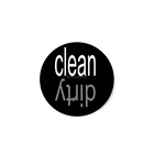Custom shape sticker printing clean dirty dishwasher magnet