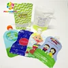 Customized Reusable Juice Drink Food Packaging Bag / Food Grade Liquid Stand Up Spout Pouch With Zip Lock