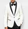 Fancy Suits Wedding Men Fitted White Blazer