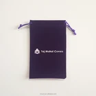 promotional cheap small custom velvet drawstring gift pouch bag