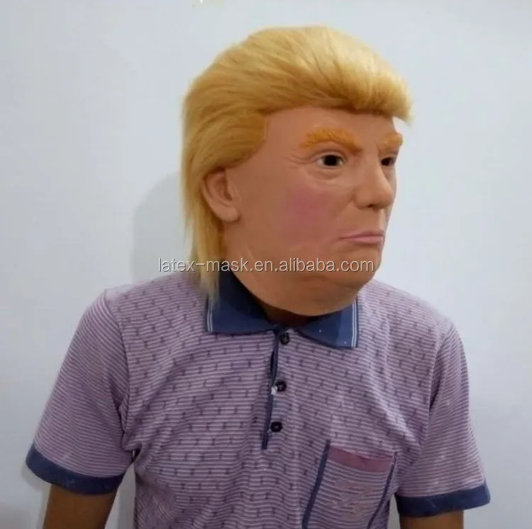 Realistic Latex Donald Trump Mask Adult Size High Quality Rubber