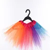 Wholesale Little Girls Layered Mixcolor Tutu Skirts Rainbow Tutu Skirt