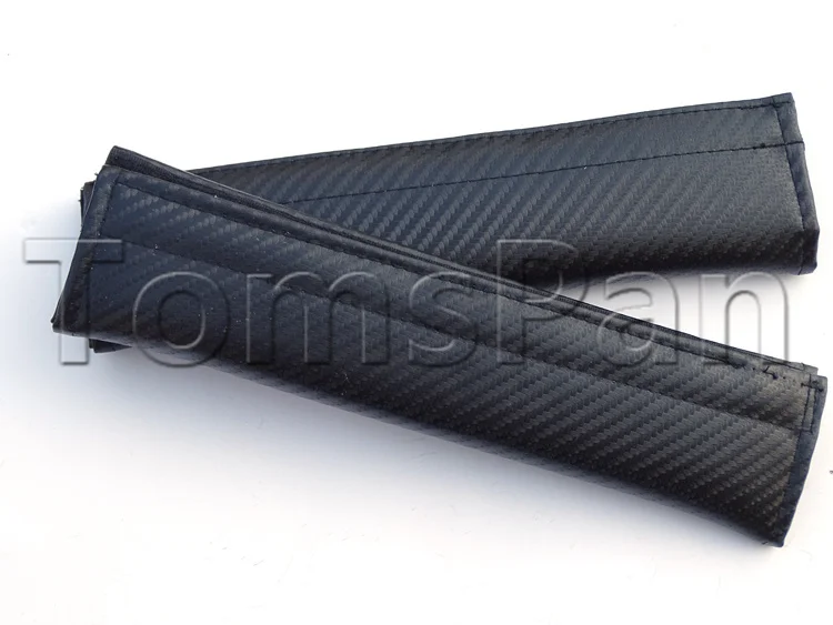 High quality 2pcs/lot universal original badge carbon fiber soft car styling safely seat belt shoulder pad cover for kia cars