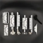 Aluminium interior folding door hardware with bottom carriage wheels