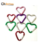 Printed Logo Heart Shaped Aluminum Alloy Carabiner