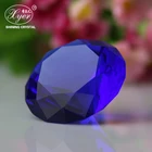 Cut glass crystal blue purple red decorative glass diamond for wedding & holiday decoration gift