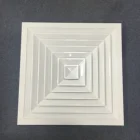 Aluminum Return Grille Ceiling Air Conditioning System Square Return Air Grille 4 Way Ceiling Air Diffuser