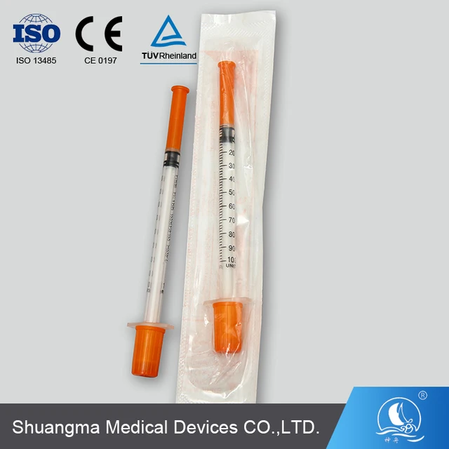 Good price easy glide insulin syringe ISO approved