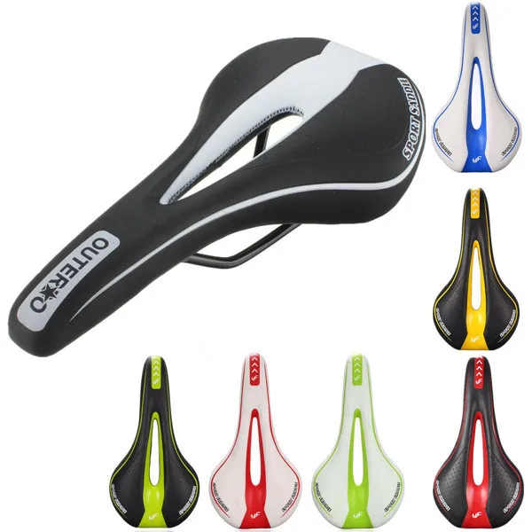 cycling Colorful Bicycle Mountain Road MTB Ride Racing Hollow Cushion Seat Saddle Practical Reliable Durable Streamlined Design