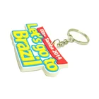 supply 3d custom key holder keychains PVC china