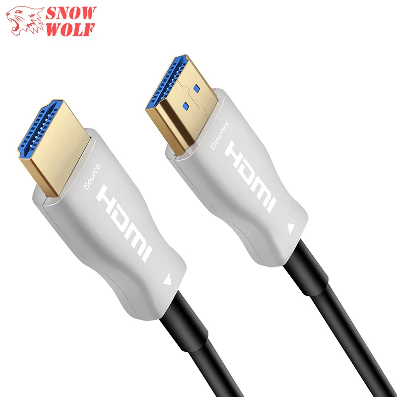 Fiber HDMI cable Manufacturer 10M 15M 20M 30M 50M 70M 80M 100M 4K/60Hz RGB 4:4:4 18Gbps Fiber Optic HDMI 2.0b cable - ANKUX.COM