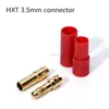 RC Helicopters HXT 3.5MM Bullet banana Connectors Gold Plating AND Red Housing RC CONNECTOR PLUG