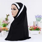 Fashion Design Cheap Polyester Women Girl Malaysia Muslim Solid Colors Crinkle Scarf Hijab