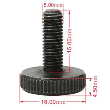 Panel Black Oxide Anodized Din 653 Knurled Thin Head Aluminium Thumb Screw M1 M1.2 M1.4 M1.6 M2 M2.5 M3 M3.5 M4 M5 M6 M8 M10 