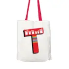 Qetesh Custom Large 12 Oz Natural Color Cotton Canvas Tote Bag Reusable